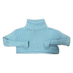 FOREVER 21 BLUE TURTLENECK